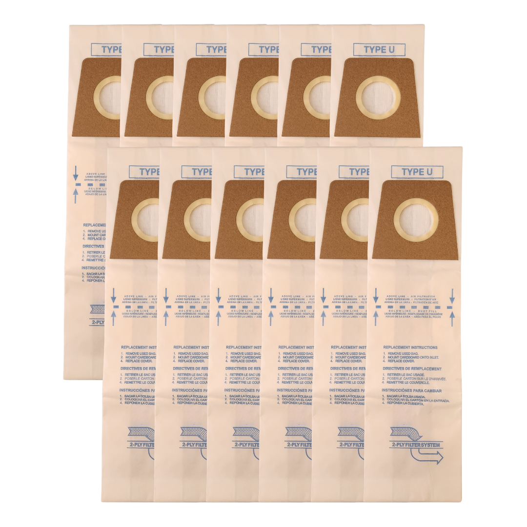 VacBagsUSA® Replacement Micro Filtration Vacuum Bags For Dirt Devil Type U, Replaces #3920048001 - VacBagsUSA